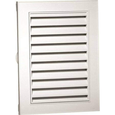 CANPLAS Duraflo Gable Vent, 27-1/2 In L, 21-1/2 In W, Polypropylene, White 626120-00